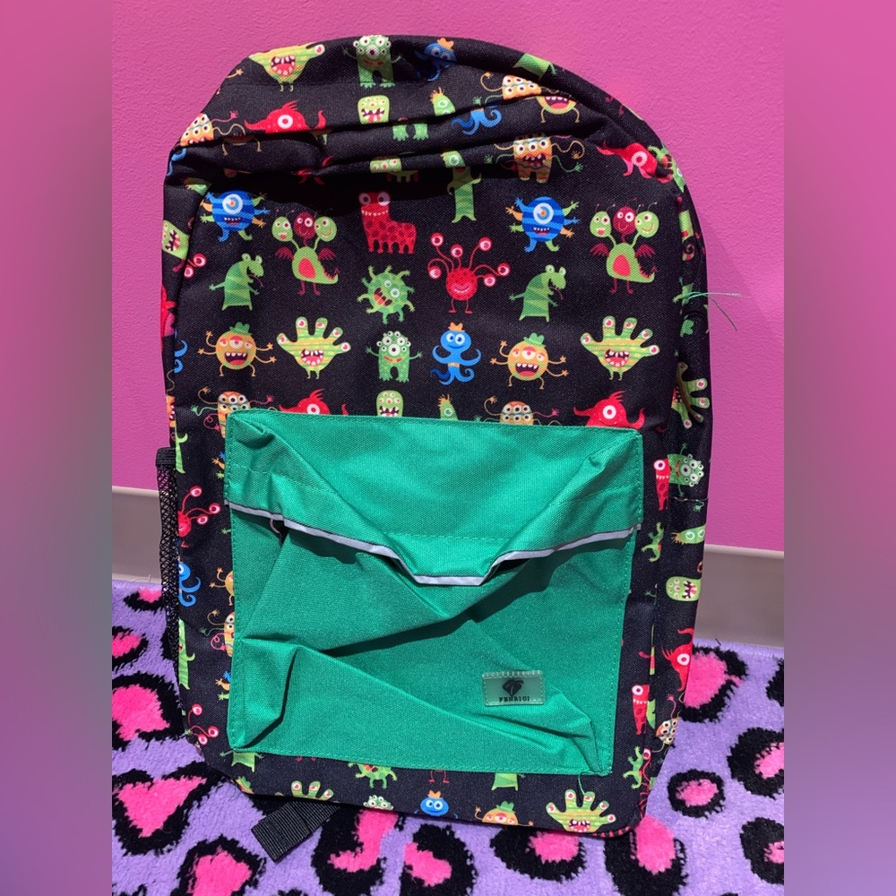 Monster Toddler & Preschool Backpack NWT